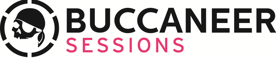 Buccaneer Sessions Logo Black Magenta Horizontal PNG